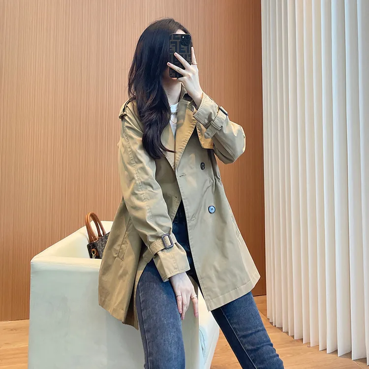 风衣外套2025年新款女小个子欧货爆款休闲时尚今年流行卡其色大衣