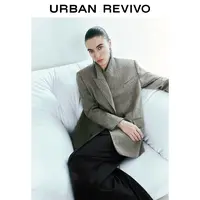 【HOT】UR2025秋季新款女装高智感双排扣西装外套UWG150067