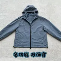新款蓝色双面穿格纹外套