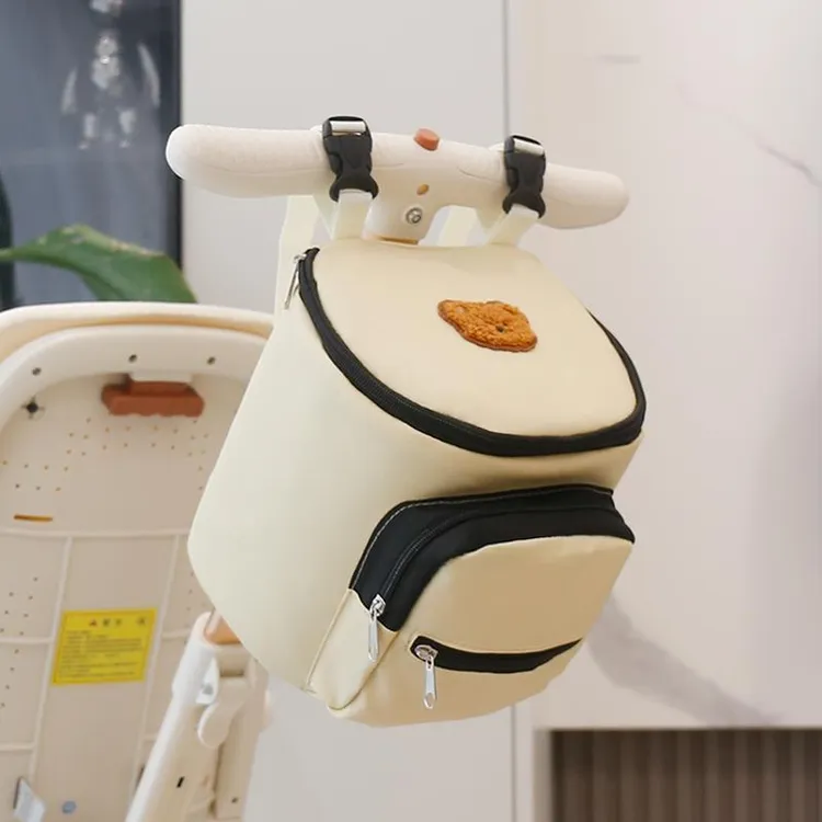 婴儿车挂包大容量九丫便捷式扶手手拿包溜娃神器置物袋推车储物包