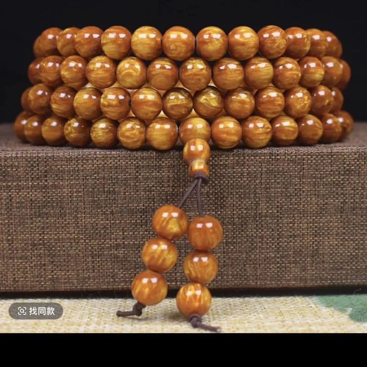 非金属树脂手链 (一等精品)金丝多圈-无礼盒男女盘玩文玩手饰