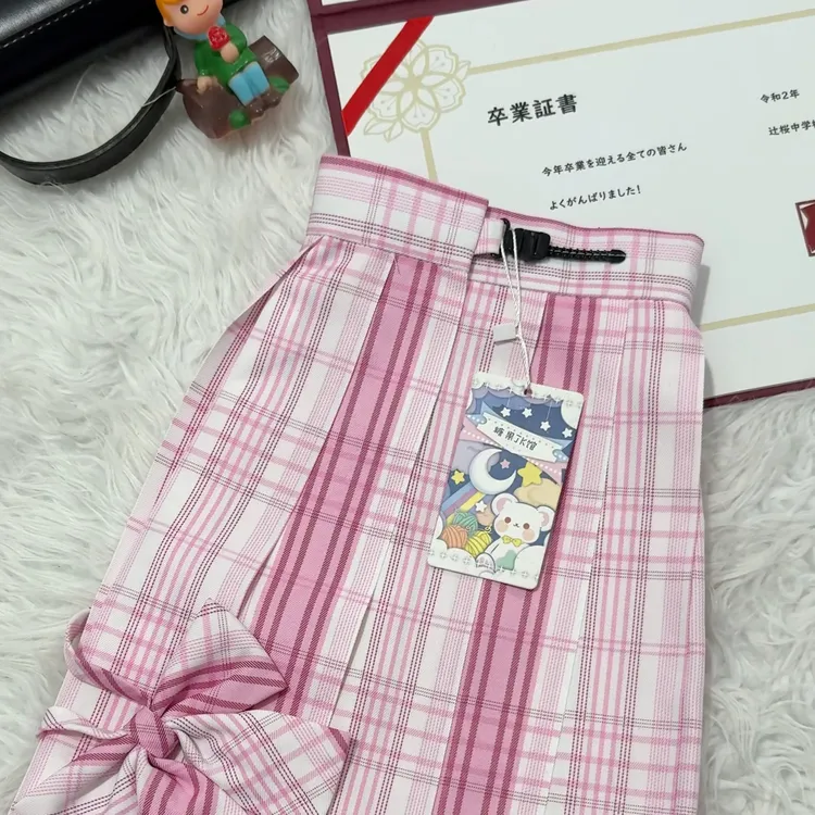原创正品jk格裙糖果色