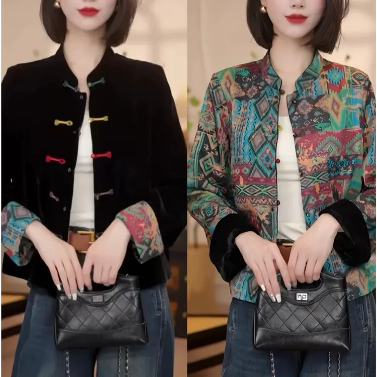 【衣雅严选】8112-2419#高定重磅植绒披肩缎面双面双层开衫外套