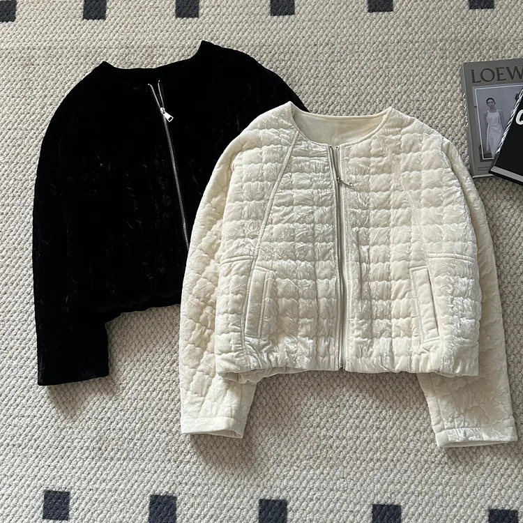 【米可家】高品质丝绒绗棉加厚棉服外套59258