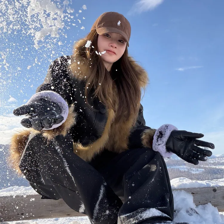 【CHUMINGMING】【中古】双面貉子毛双面派克外套HJ2501