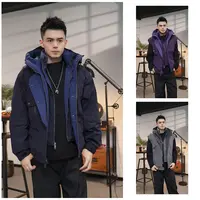 O.P.G【二合一可拆卸连帽马甲羽绒服】户外防风保暖加厚外套8668