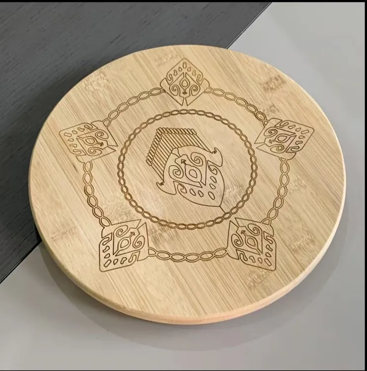 【夏依木生活用品店推荐】网红创意艾特莱斯花纹木制案板菜板DOXA