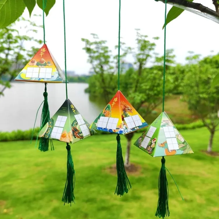 端午节硬笔书法立体粽子儿童Diy手工材料艾草包赛龙舟手写字帖卡