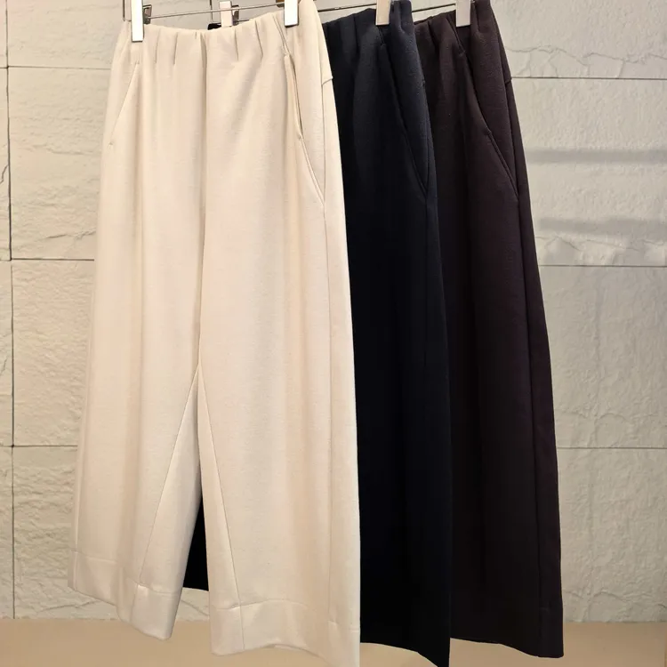 蚕丝羊毛哈伦裤秋冬款小个子九分加厚保暖韩版轻奢宽松高端萝卜裤