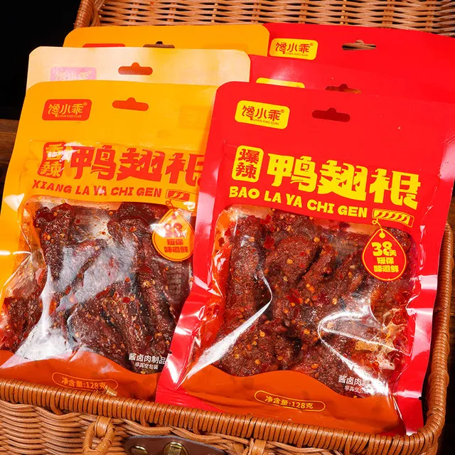 【爆辣鸭小腿】馋小乖鸭翅根香辣卤味夜宵肉类熟食休闲零食小吃