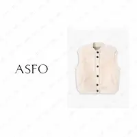 【AS小奶驼】25新气质减龄羊毛一体拼接针织马甲皮草AS25DMJ04235