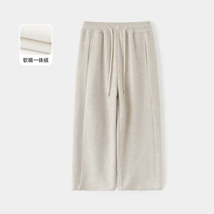 女童2025秋冬装新款长裤儿童一体绒时尚中大童休闲裤DTD3015