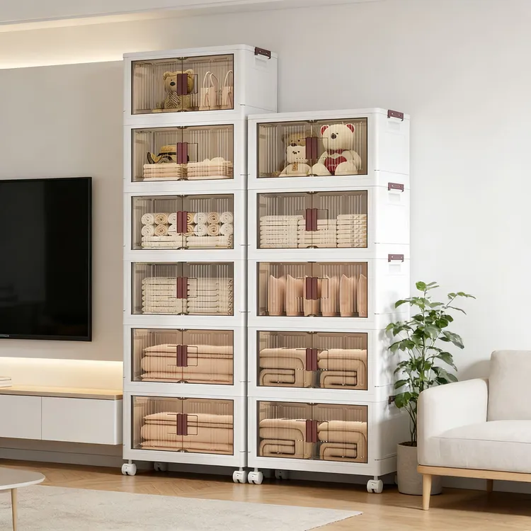 收纳柜储物柜多层衣物收纳整理柜衣服玩具收纳柜收纳可折叠储物柜