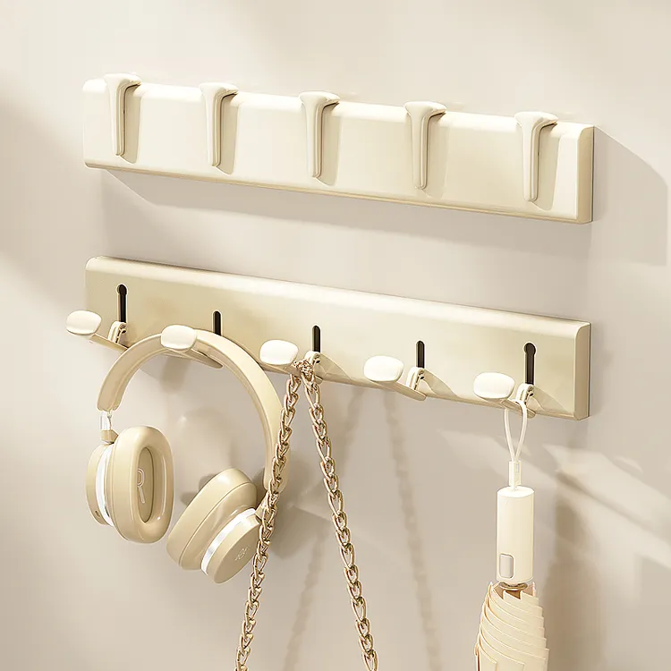 隐形挂衣钩门后挂衣架免打孔玄关卫生间衣帽挂架墙上折叠浴室排钩