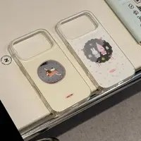 卡通可爱镜面腊肠狗KT米菲兔适用苹果17promax新款iPhone16promax