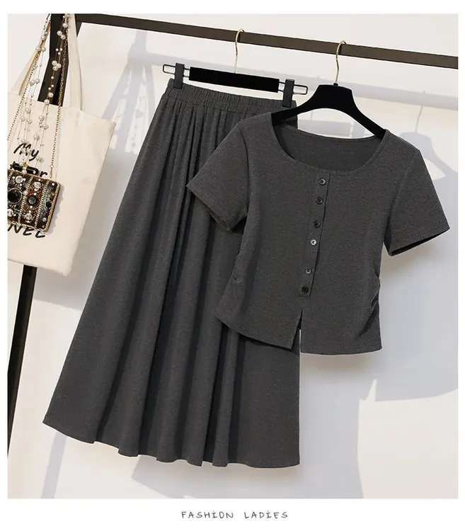 连衣裙女夏季裙子2025新款今年流行爆款独特漂亮超火套装裙两件套