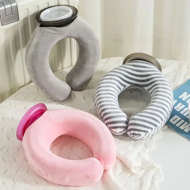 颈椎热敷袋U型热水袋枕注水灌水肩颈脖子颈部热敷防爆加厚暖水袋