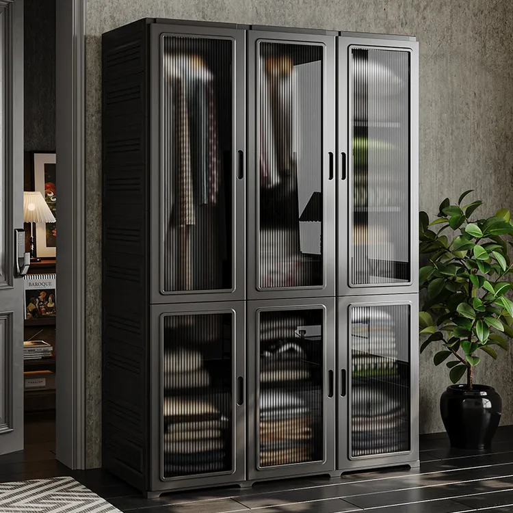 免安装折叠衣柜一体式卧室家用出租房用2025新款简易儿童收纳柜子