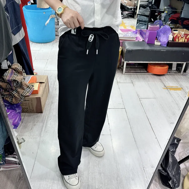 秋装超好穿小直筒松紧腰休闲裤8653美丽