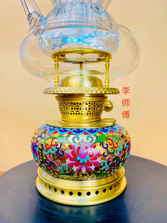 新款纯铜景泰蓝煮茶炉