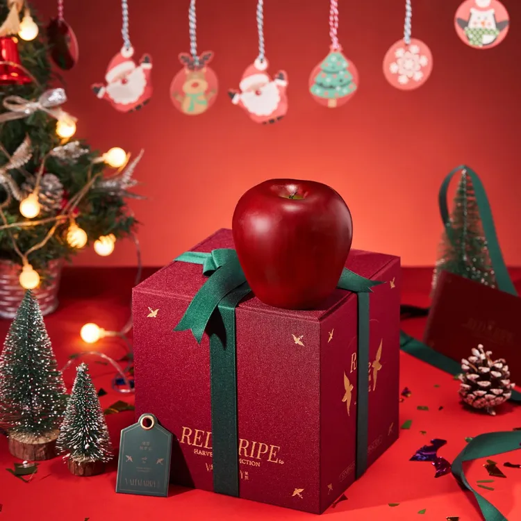 菓凯平安果闺蜜伴手送礼订婚高级感生日圣诞礼物苹果香薰蜡烛礼盒