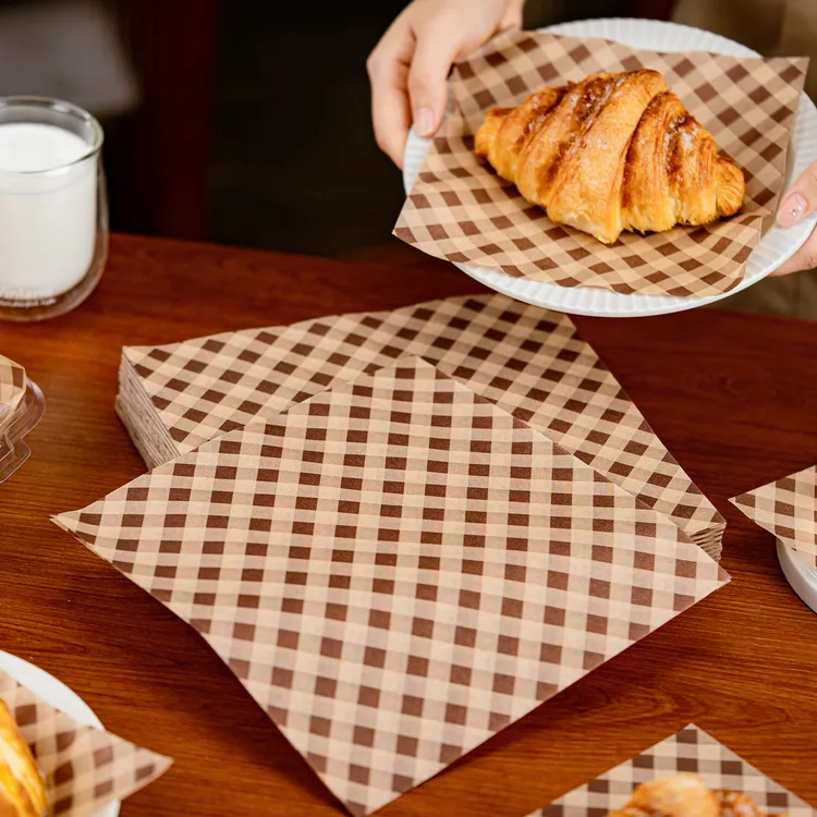 吸油纸垫纸油纸防油专用三明治包装食物隔油食品级商用烘焙汉堡