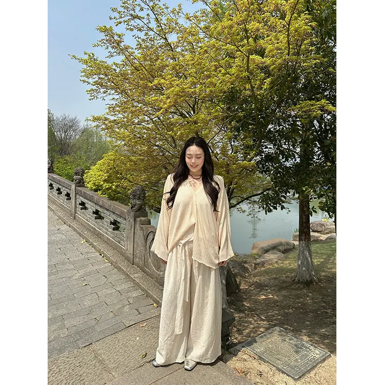 椿耶初见~胖MM大码显瘦薄宽松百搭针织开衫外搭夏新品T恤P4R0019
