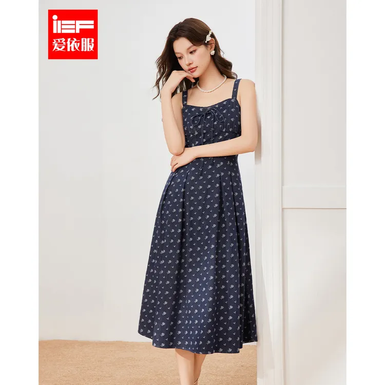 IEF/爱依服2025春夏季爆款欧若风吊带长裙