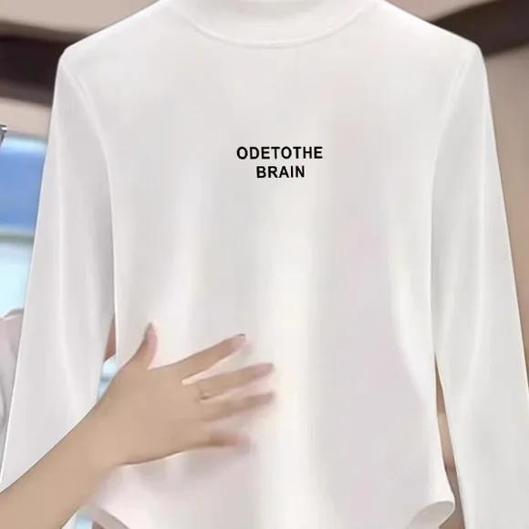 女生秋冬装底衫德国天鹅绒加厚半高领长袖儿童拉丝短性感上衣