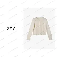 ZYY【暖秋序曲】2025/S新品法式镂空圆领软糯羊毛针织衫X25QZZ04106