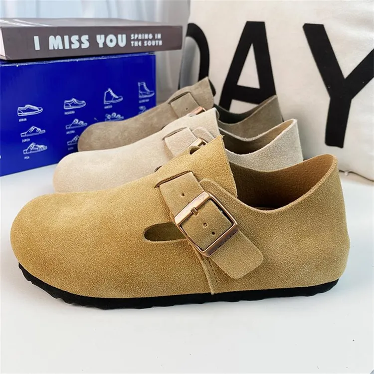 网红博肯鞋女外穿2025春秋单款新款厚底全包女钓鱼防滑博肯