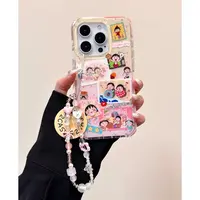 樱桃小丸子标签适用苹果16promax手机壳iPhone15/14/12/13软plus