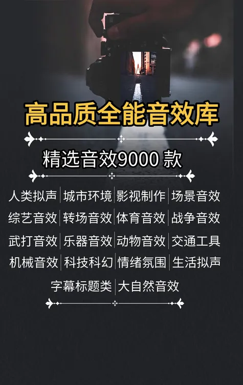 高品质全能音效库（短信发货）