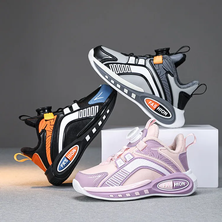 运动鞋秋冬季新款加绒保暖男童棉鞋女童二棉鞋子老爹鞋