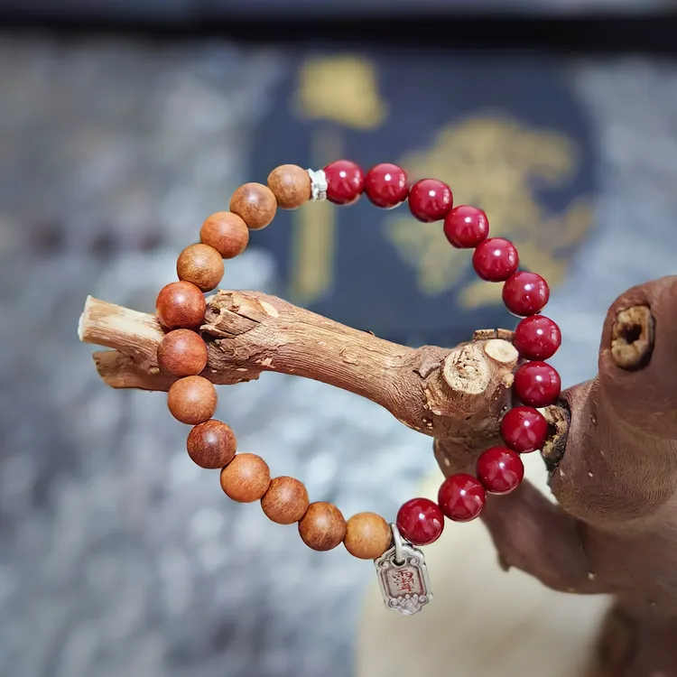 三年陈化枣木手串男女护身饰品道系流珠8mm
