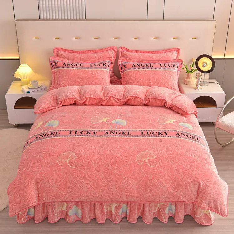 加厚牛奶绒被套保暖加绒双面绒被罩单人150*200双人200*230被单