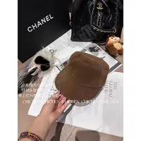 CHICHEN-中古风平顶帽女春秋时尚显脸小马术帽 
