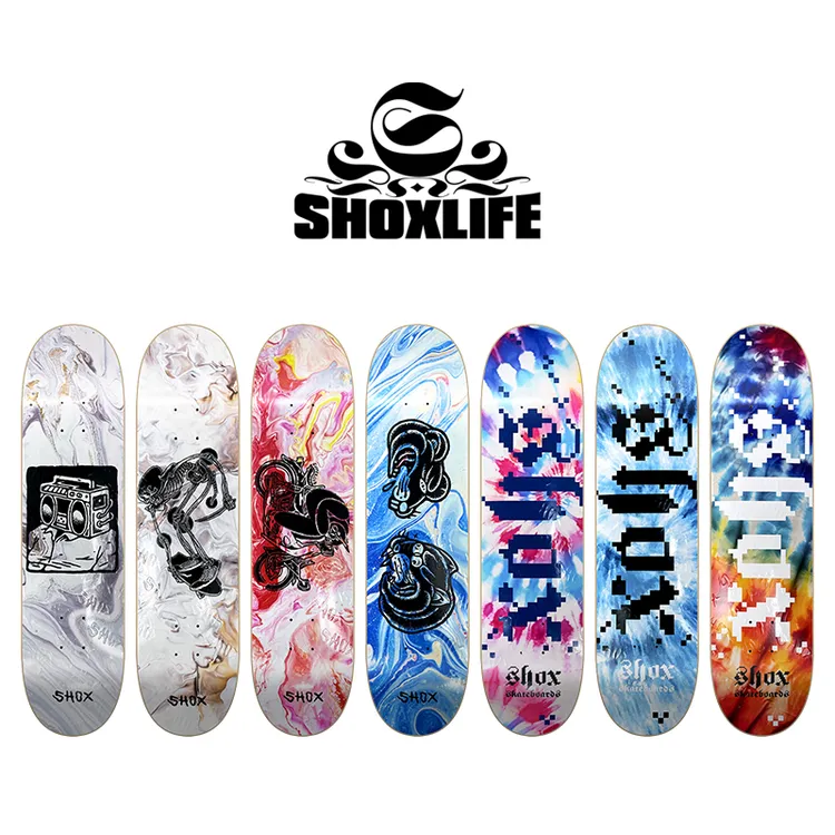 【不送砂纸】shox专业双翘滑板  初学者新手男女生入门双翘板面 