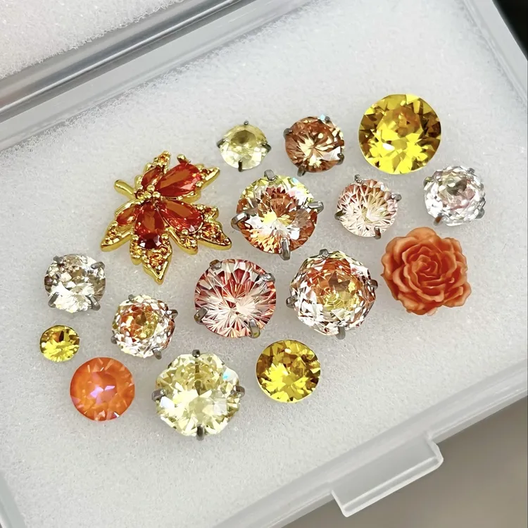 钛钢耳饰 秋日叙语RINGRING商店金黄色耳骨钉钛钢养耳耳钉