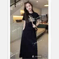 休闲风慵懒风少女风通勤时尚套装洋气ol短袖运动夏季