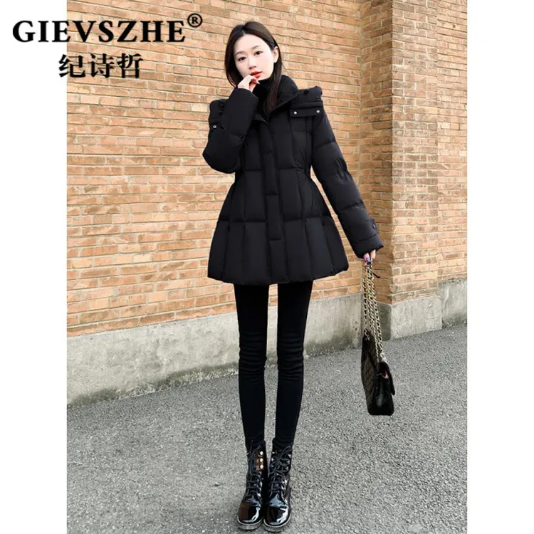 纪诗哲小个子修身收腰羽绒服女款爆款2025新款正品大气保暖外套女