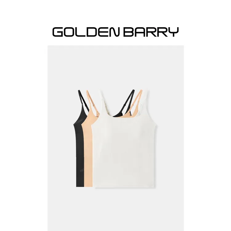 GOLDENBARRY「云端奶酪」奶皮吊带背心亲肤柔软舒适美背GB063307001