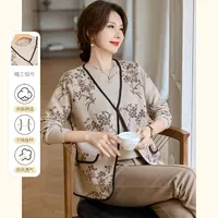 【简狐】简狐中老年妈妈秋装针织衫两件套J24CD00J5852