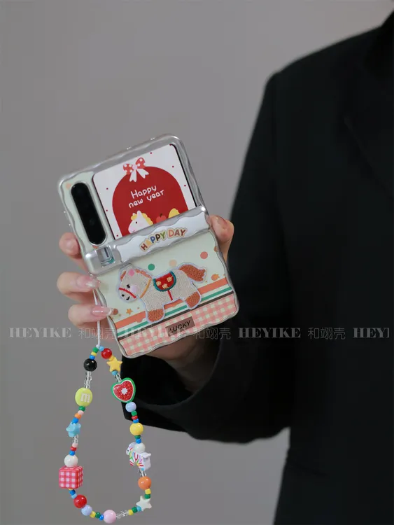 新年刺绣小马适用华为purax手机壳典藏版折叠屏防摔Purax创意个性