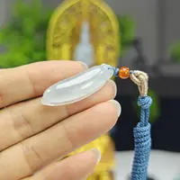 天然a货翡翠冰胶福瓜吊坠