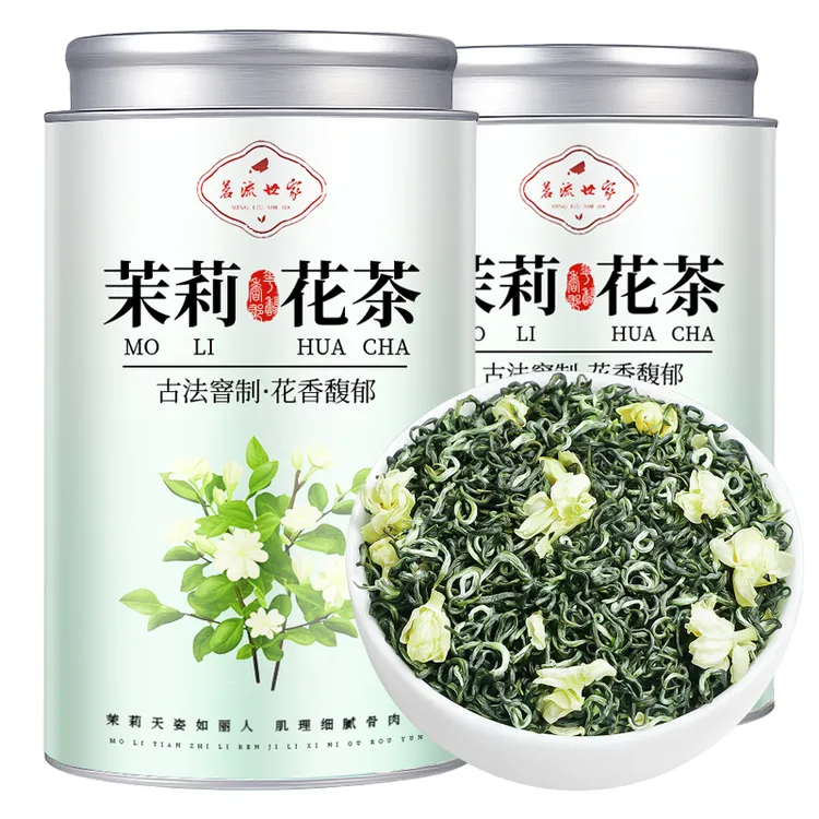 茉莉花茶飘雪2025新茶特级为浓香型飘香毛尖碧螺春花草茶叶