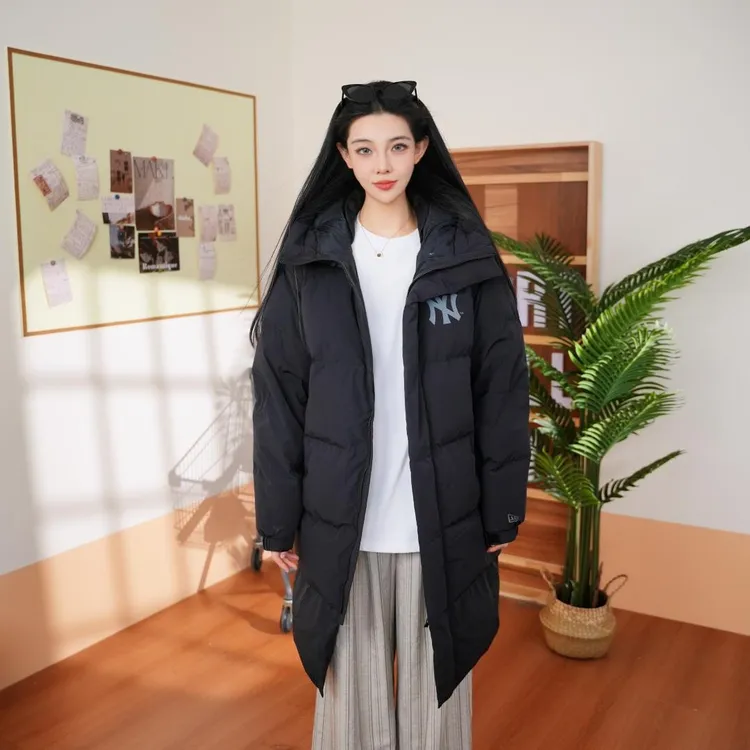 NEW ERA x MLB 纽亦华冬季羽绒服男女同款加长加厚防风保暖耐寒