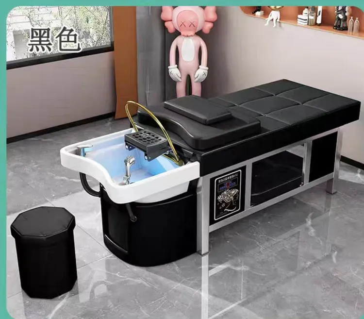 不锈钢头疗洗头床理疗美容床美发多功能水按摩适用于理发店美容院