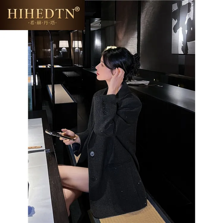 高级感西装外套女2025春秋季新款韩版宽松显瘦设计感气质西服上衣