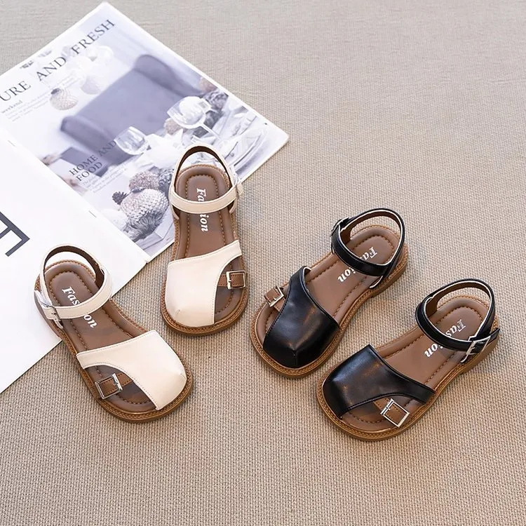 女童包头凉鞋2025夏季新款儿童公主鞋中大童软底韩版休闲沙滩鞋